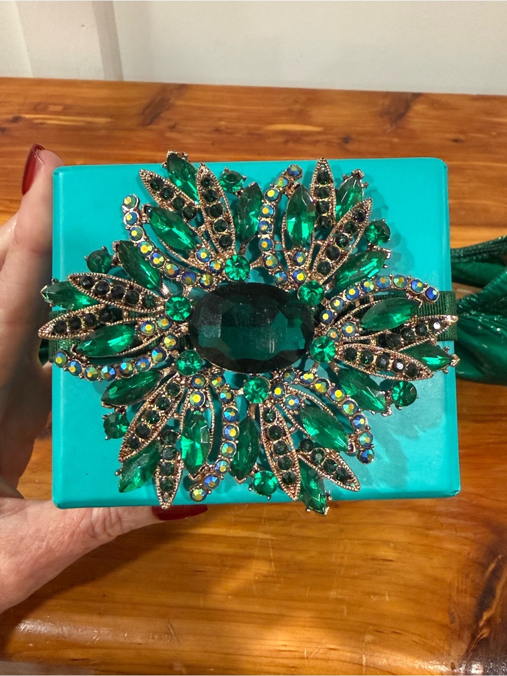 Tieks Emerald Green Patent Leather Ballet Flats - Picture 8 of 8